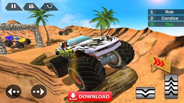 Mega Truck Race Monster Truck Racing Game Online