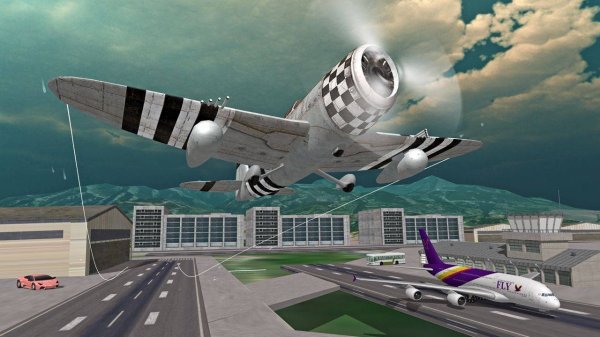 Airplane Free Fly Simulator Online Game