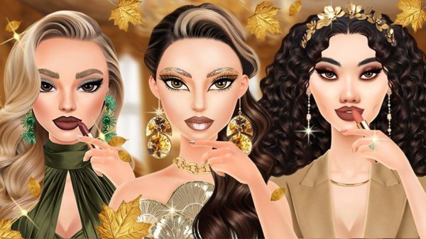 Autumn Glam Gala: Makeup & Fashion Game