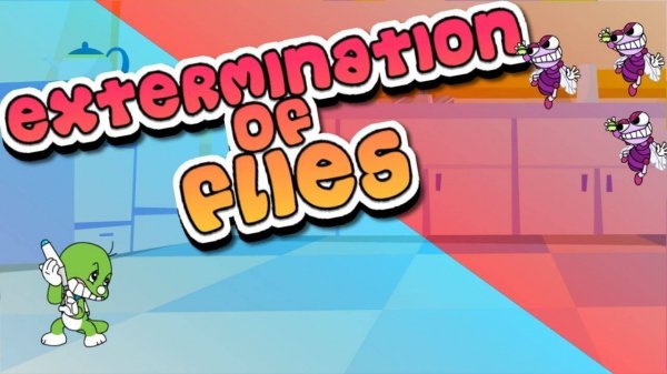 Extermination of Flies: Kitchen Bug Zapper Game