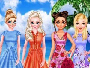 Princess Holiday Choice Dress Up Game