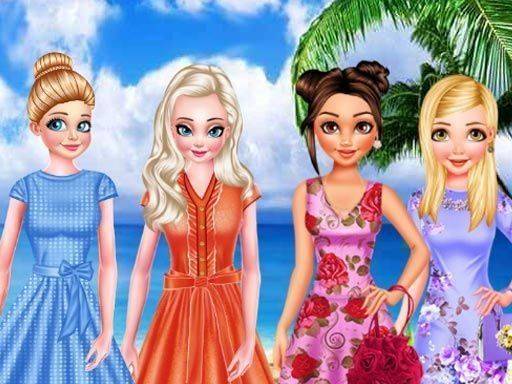 Princess Holiday Choice Dress Up Game