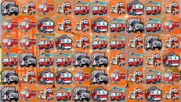 Emergency Trucks Match 3 Puzzle Game