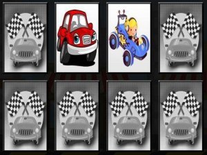 Racing Cars Memory Match Online Puzzle Game