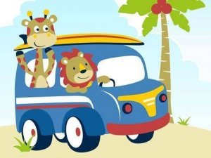 Cute Animals With Cars Difference Online Game