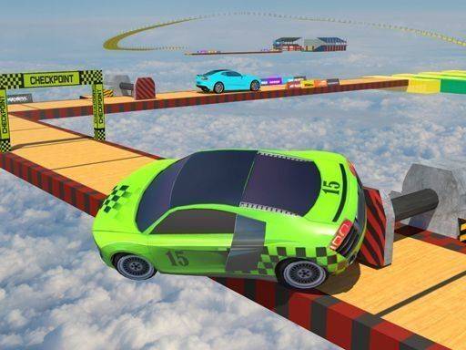Real Impossible Sky Tracks Car Driving Simulator Game