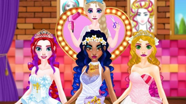Wedding Hairdresser For Princesses Online Game